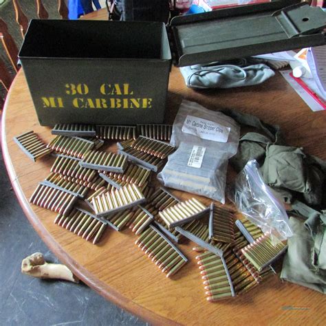 30 Cal M1 Carbine Ammo Bandolier And Clips For Sale