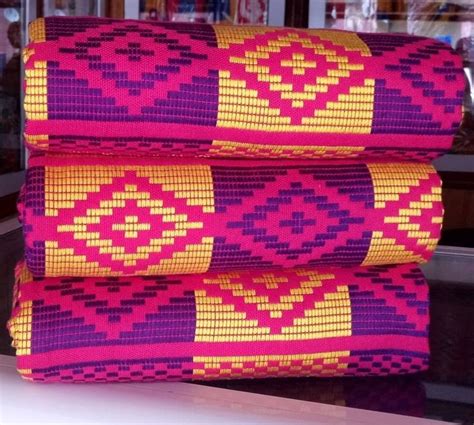 Beautifully Authentic Ghanaian Kente Cloth Handwoven By Skilled Artisans In Kumasi Ghana