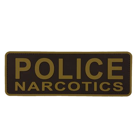 Uuken 85x3 Inches Large Pvc Rubber Police Narcotics Patch Swat For Ta