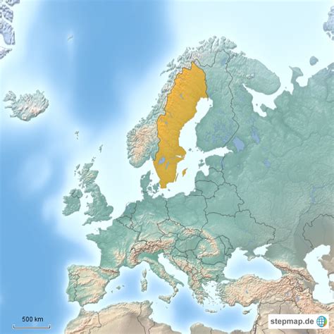 Stepmap Europa Schweden Landkarte Für Deutschland