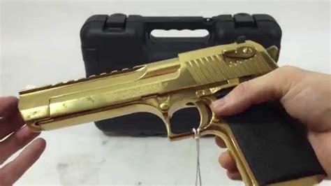 Desert Eagle 50 Ae Magnum Research Pistol Gold Youtube