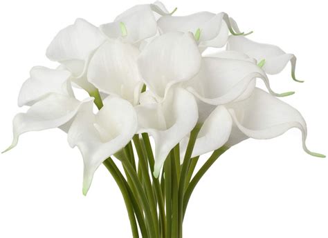 Pcs Artificial Flowers Calla Lily Real Touch Faux Flower