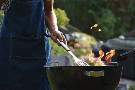 Bbq Man Grilling Outdoor Person Image Free Photo