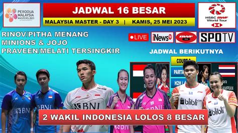 Hasil Malaysia Master 2023 Hari Ini Day 3 Babak 16 Besar Jorji