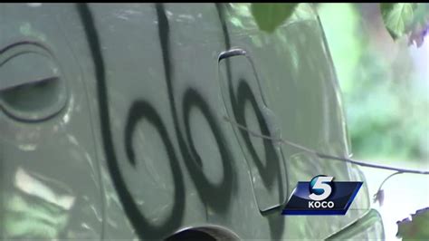 Choctaw Neighborhood Vandalized With Racist Words Vulgar Symbols