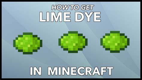 How to craft dyes in minecraft: Minecraft Lime Dye: How To Get Lime Dye In Minecraft ...