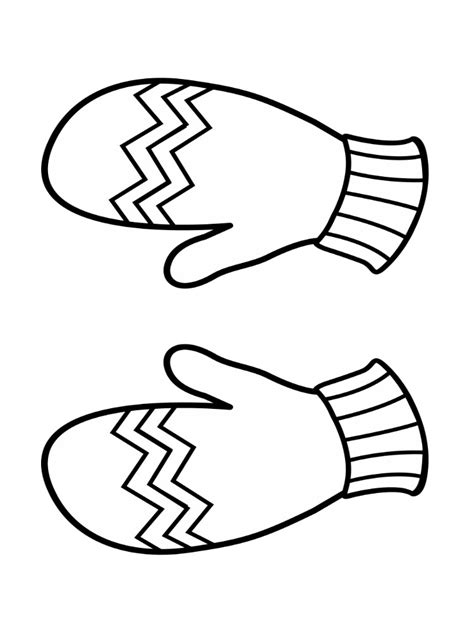 26 best ideas for coloring mittens coloring page