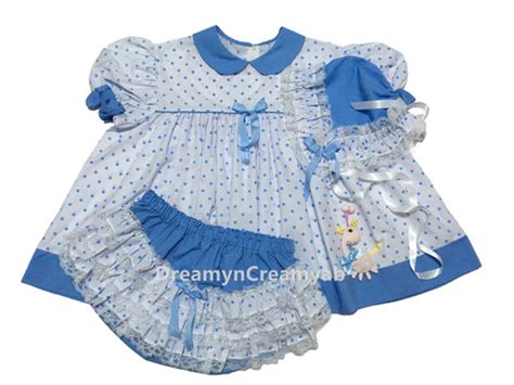 Adult Baby Polkadots Dress Set Dreamyncreamyab