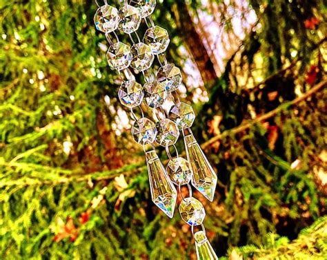 Crystal Sun Catcher Hanging Crystals Hanging Prisms Prism Etsy