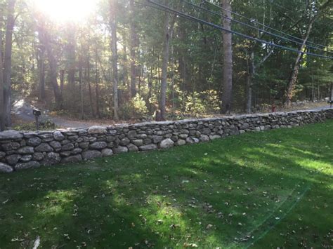 Drystack Stone Wall Lincoln Ma Concord Stoneworks