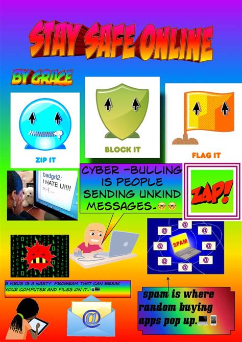 Parkfield Primary School Year 5 Computing Internet Safety Posters