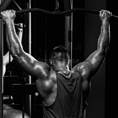 Weightlifter Training In Gym Stock Photo Image Of Male Fitness