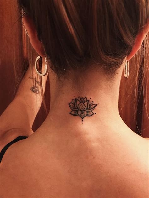 Neck Lotus Flower Tattoo Tattoo Designs For Women