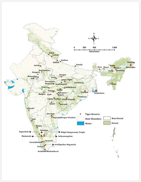 Tiger Reserves In India Complete List Schemes Map Names