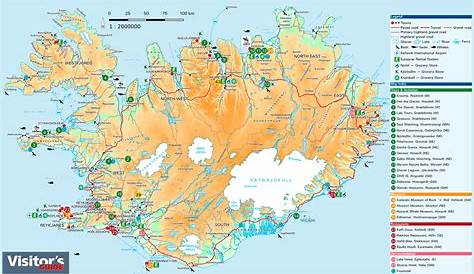 Maps of Iceland - Visitor's Guide