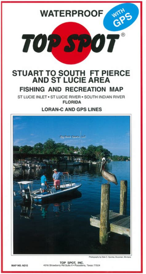 Top Spot N215 Map Stuart Ft Pierce St Lucie Inlet To S Indian River
