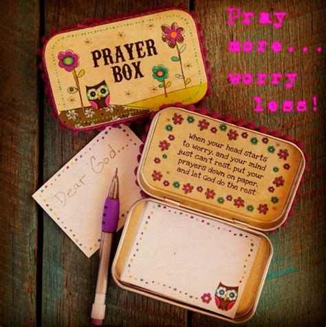 Praise god for who he is. Prayer box | Art & DIY | Pinterest