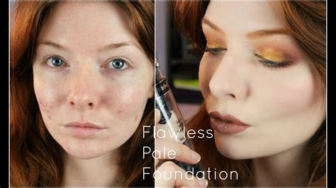 Flawless Pale Foundation Routine Acne Coverage Youtube