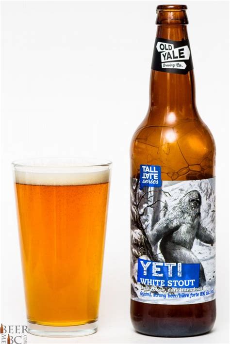 Old Yale Brewing Yeti White Stout Beer Me British Columbia