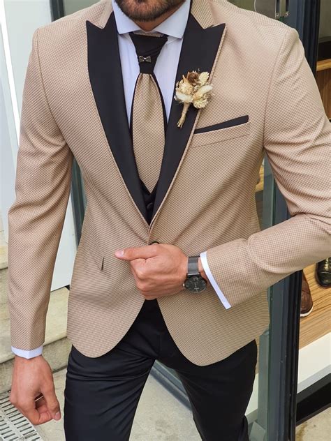 Gentwith Midvale Gold Peak Lapel Groom Suit In 2020 Slim Fit Groom