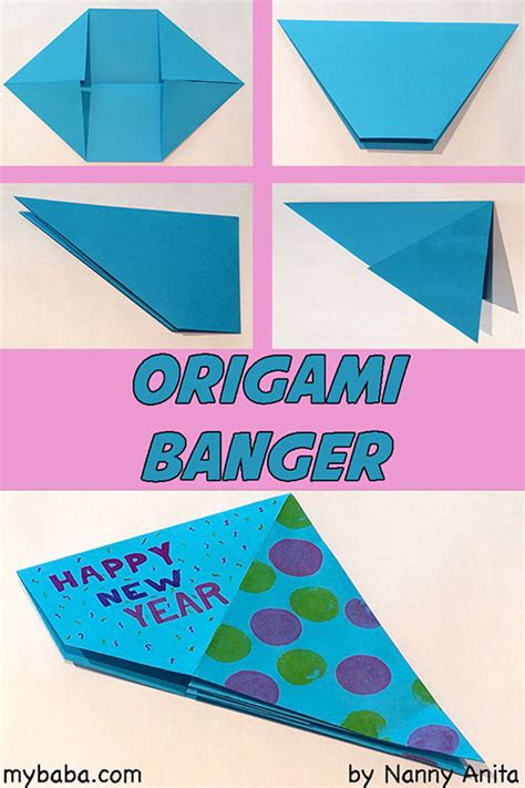 How To Make An Origami Bangerpoppernoise Maker Crafts For Kids