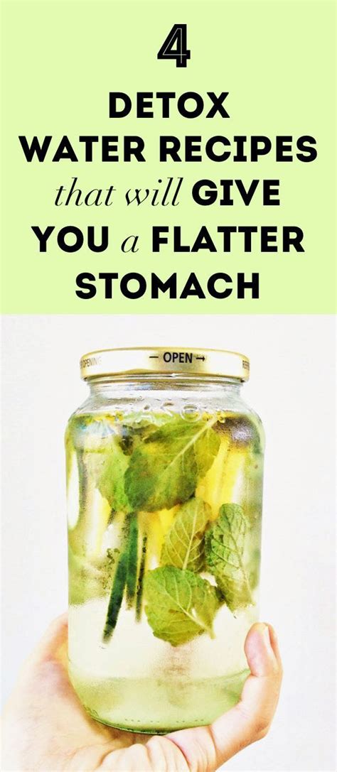 4 Detox Water Recipes That Will Give You A Flatter Stomach Healthy