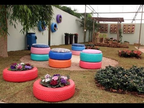 Black rubber becomes surprisingly adorable with a little color and a lot of creativity. 60 + Creative Ideas Reuse Old Tires For Home Decoration ...
