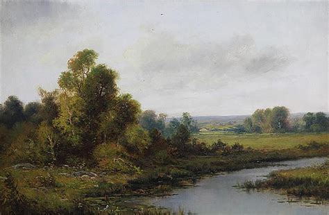 19th Century Landscape Oil Painting By American Artist Thomas B