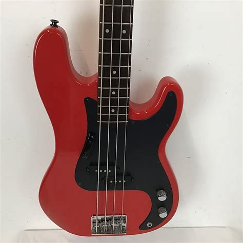 Used Samick P Style Bass Bass Guitars Red Reverb