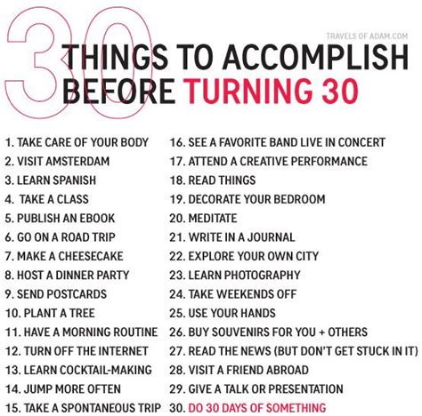 30 Amazing Things To Do Before Turning 30 A Bucket List Places To