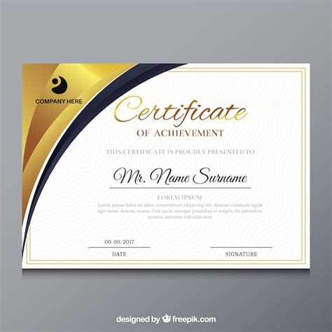 Free Vector Elegant Diploma Template