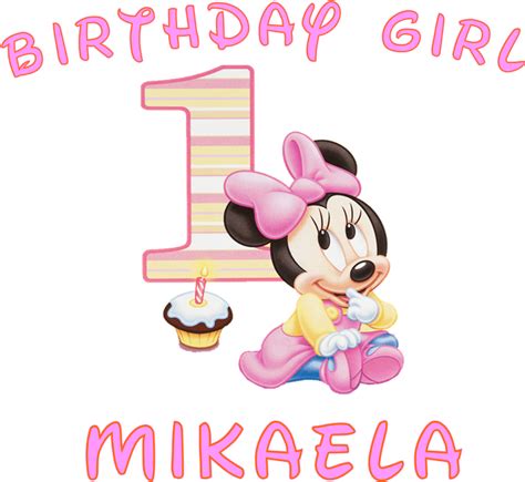 Minnie Mouse Birthday Girl Png