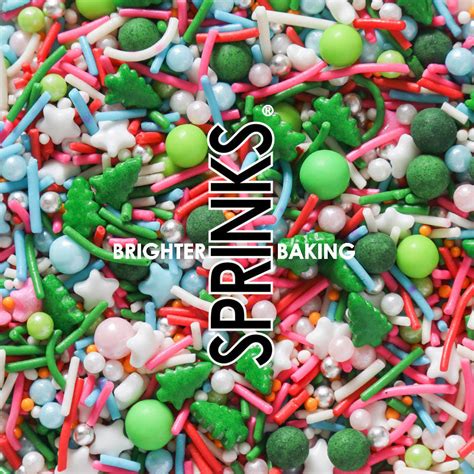 500g The Grinch Sprinkles By Sprinks Bulk Silver Stars Vineyard