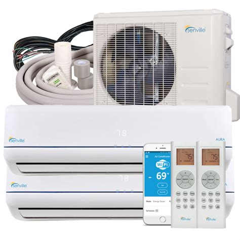 36000 Btu Dual Zone Mini Split Air Conditioner Heat Pump Sena36hf