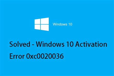 Top 6 Ways To Fix Windows 10 Activation Error 0xc0020036