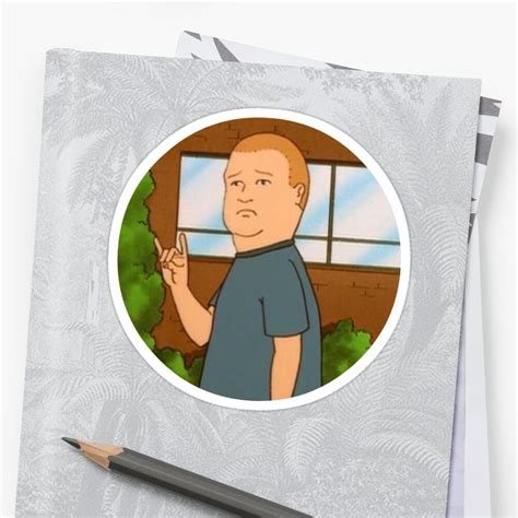 Rock On Bobby Hill Stickers By Alexandra Buchholz Redbubble