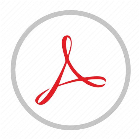 Acrobat Adobe Api Label Pdf Round Icon