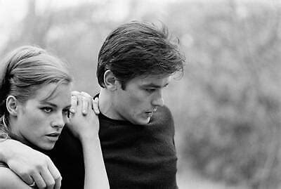 ALAIN DELON AND Wife Nathalie Delon In France 1960 OLD PHOTO 1 6 34