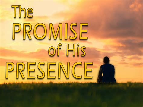 The Promise Of His Presence Brockton Assembly Of God