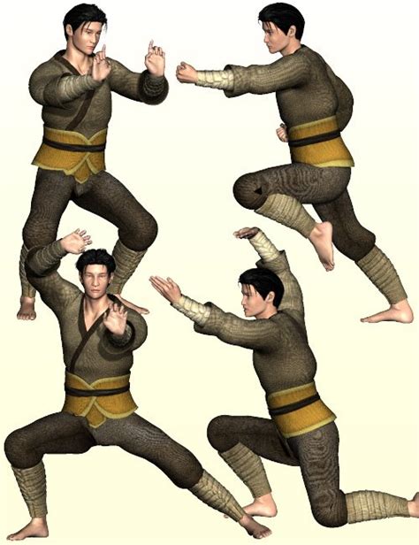 Martial Arts Poses For David Daz 3d