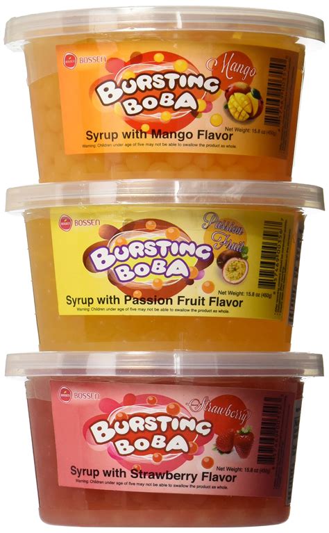 Buy Bursting Popping Boba 3 Flavor Fun Pack, 3.45 pounds Online at