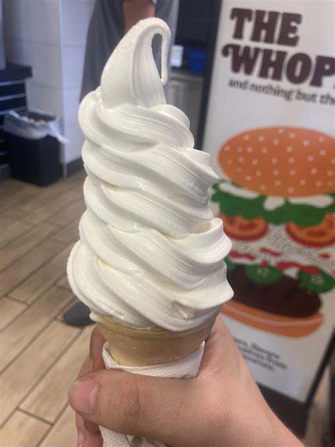 Calories For This Burger King A Soft Serve Cone The Website And Abstain Cal But Im A Bit