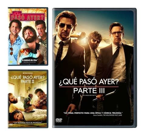 Que Paso Ayer 1 2 Y 3 Trilogia Boxset Peliculas Dvd Envío Gratis