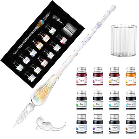 Buy Essshop Handmade Glass Dip Pen Set Calligraphy Fountain Pen Kit