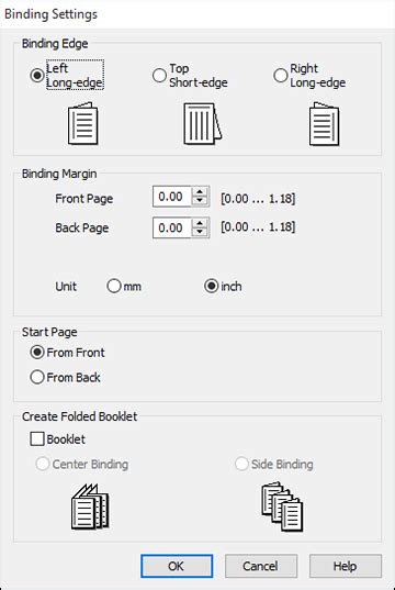 Selecting Double Sided Printing Settings Windows