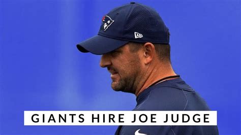 Its Official The New York Giants Hire Joe Judge As Head Coach Youtube