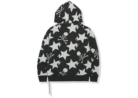 Bape X Mastermind 11th Anniversary Sta Pattern Relaxed Full Zip Hoodie
