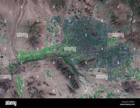 Phoenix Arizona Satellite Image Fotografías E Imágenes De Alta