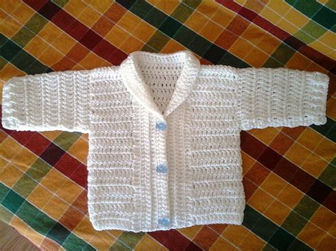 casaquinho gustavo em crochet 2ªparte casacos de croche infantil roupas de crochê para bebê