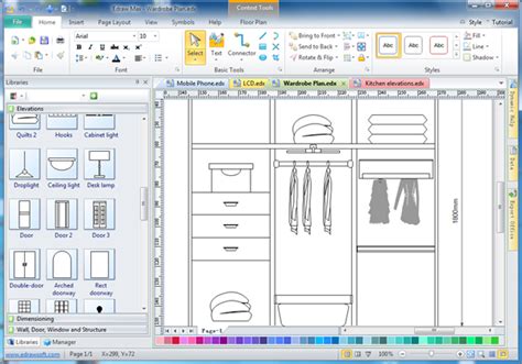 Cabinets of many types including filing cabinets, apothecary cabinets, bedside cabinets and buffet cabinets are just a few. Cabinet Design Software - Edraw